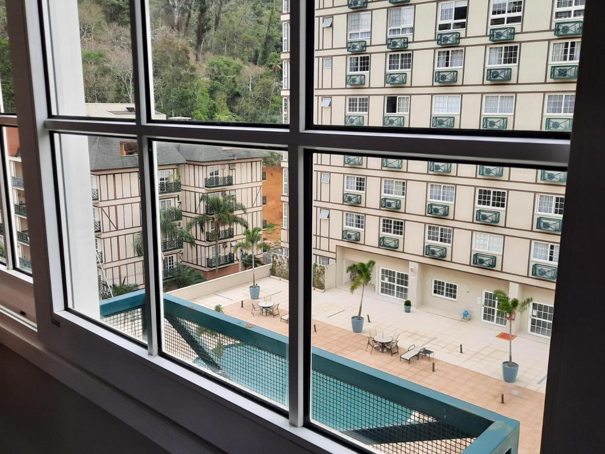 Flat 217 Granja Brasil - Com Piscina Em Itaipava Appartement Petrópolis Buitenkant foto